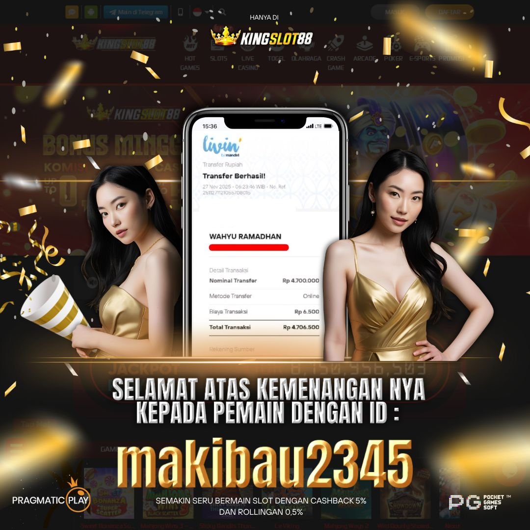 SELAMAT ATAS KEMENANGANNYA UNTUK ID :makibau2345